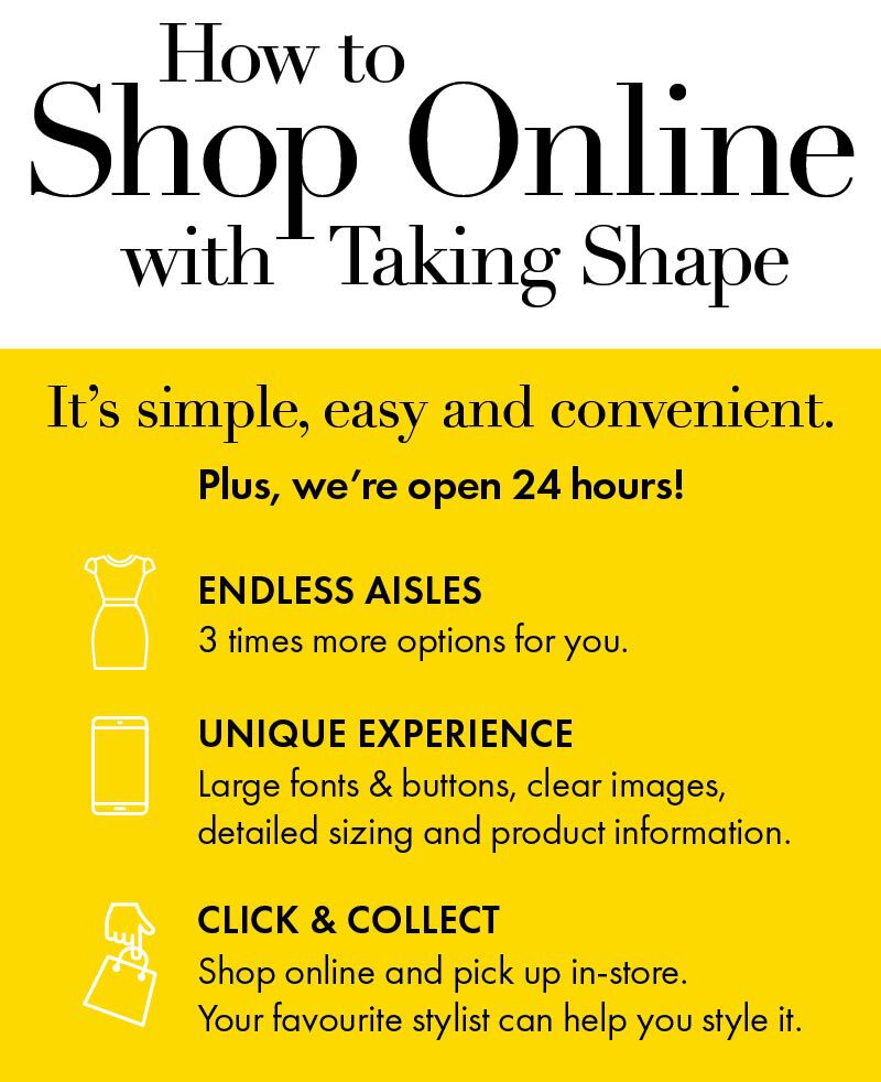How to Shop Online with Taking Shape